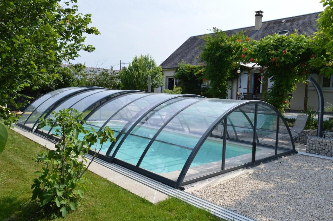 Au Coeur Du Bien-Etre, Chalet Avec Piscine Chauffee Et Couverte, Spa, Sauna, Massages Monteaux Exterior photo